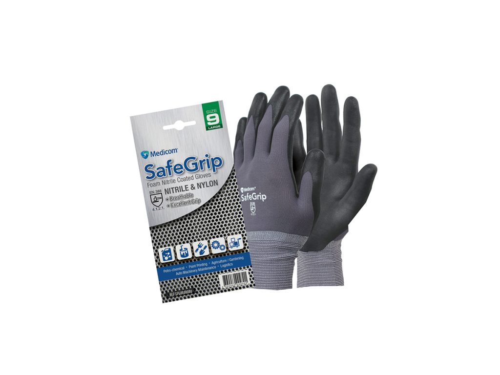 Vitals Blue Textured Nitrile Examination Gloves Australia