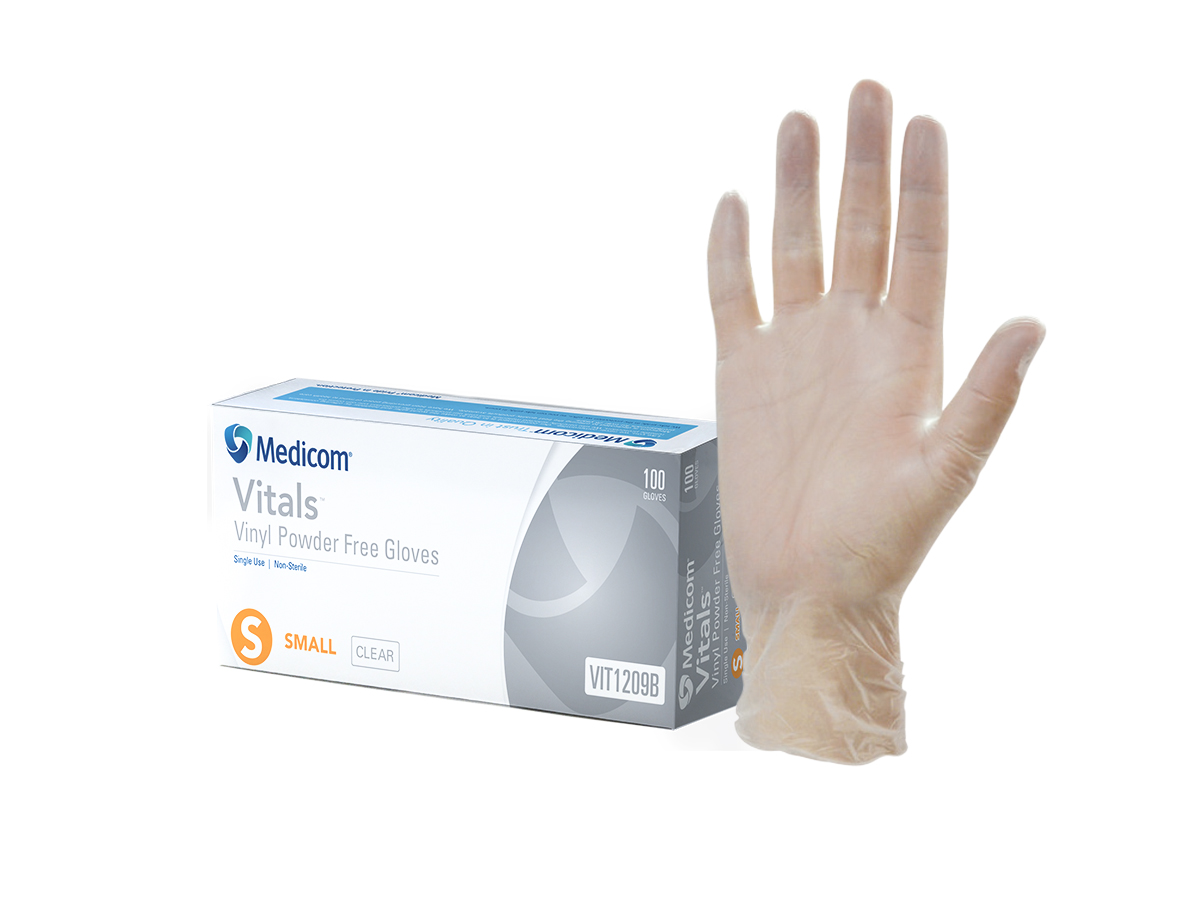 Vitals Vinyl Gloves Powder Free Australia