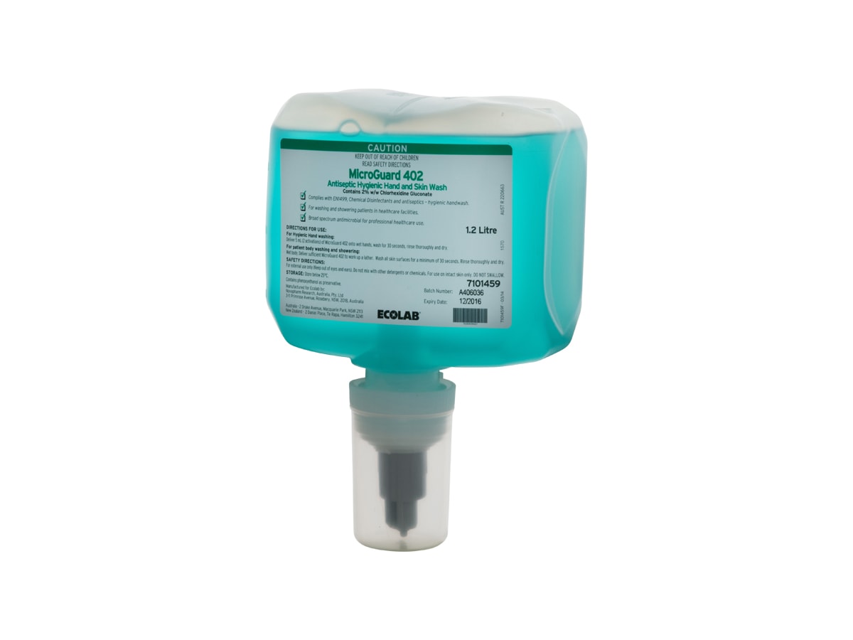 Ecolab Microguard 402 Hand Wash 2% Chlorhexidine | Medicom Australia