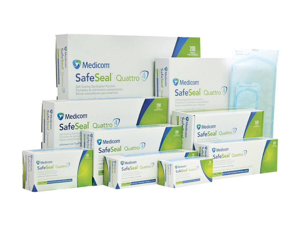 SafeSeal Quattro SelfSealing Sterilisation Pouches Australia