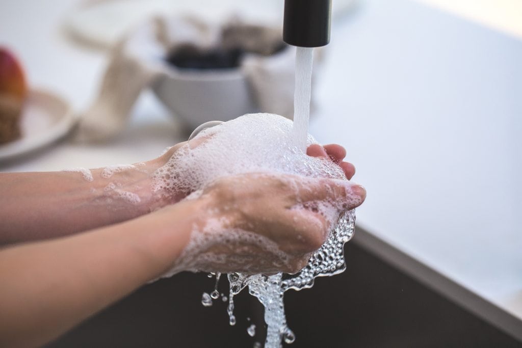 Wash your hands to practice good hand hygiene